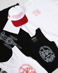 Traditional Hat - White/Red