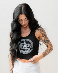 Traditional Ribbed Tank - Black