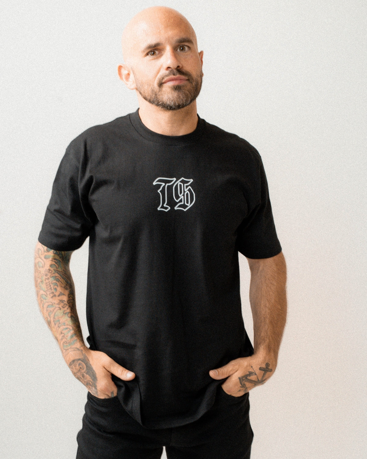 Traditional Linework T-Shirt - Black