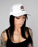 Traditional Retro Trucker Hat - White