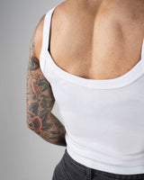 Traditional Crop Tank - White