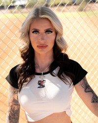 Valley Baseball Crop Tee