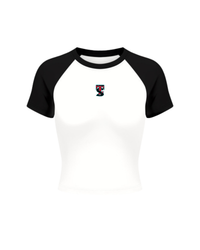 Valley Baseball Crop Tee