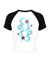 Valley Baseball Crop Tee