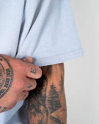 Oversize Vintage Tee - Powder Blue