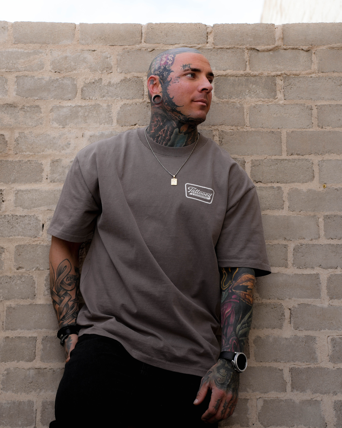 Oversize Vintage Tee - Faded Grey