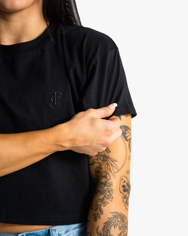 Icon Crop - Black w/ Black