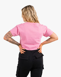 Icon Crop - Bubblegum w/ White