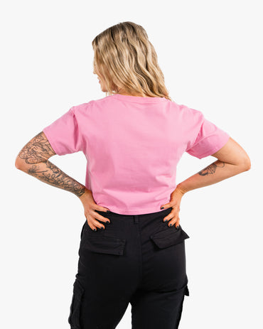 Icon Crop - Bubblegum w/ White