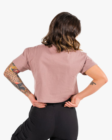 Icon Crop - Hazy Pink w/ Black
