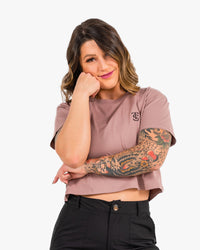 Icon Crop - Hazy Pink w/ Black