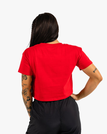 Icon Crop - Red w/ Black