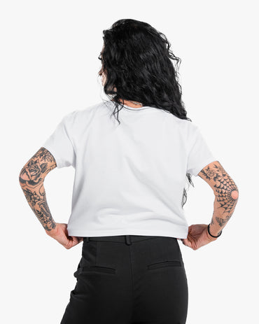 Icon Crop - White w/ Black