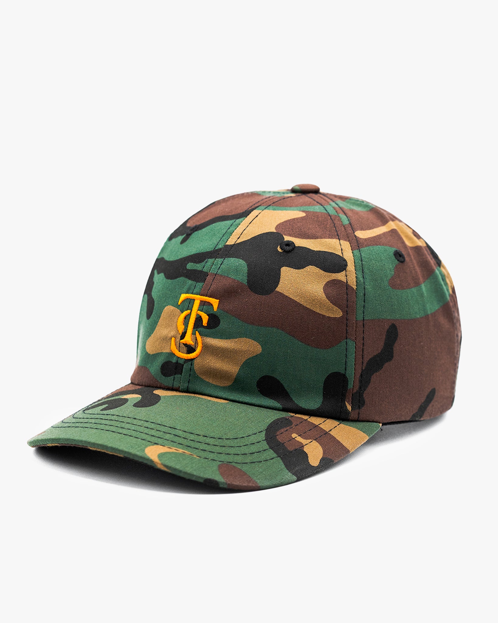 Icon Dad Hat - Camo w/ Orange