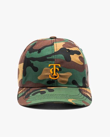 Icon Dad Hat - Camo w/ Orange