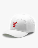 Icon Dad Hat - White w/ Red