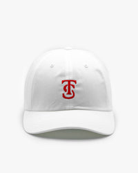 Icon Dad Hat - White w/ Red