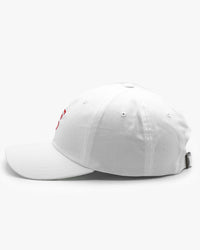 Icon Dad Hat - White w/ Red