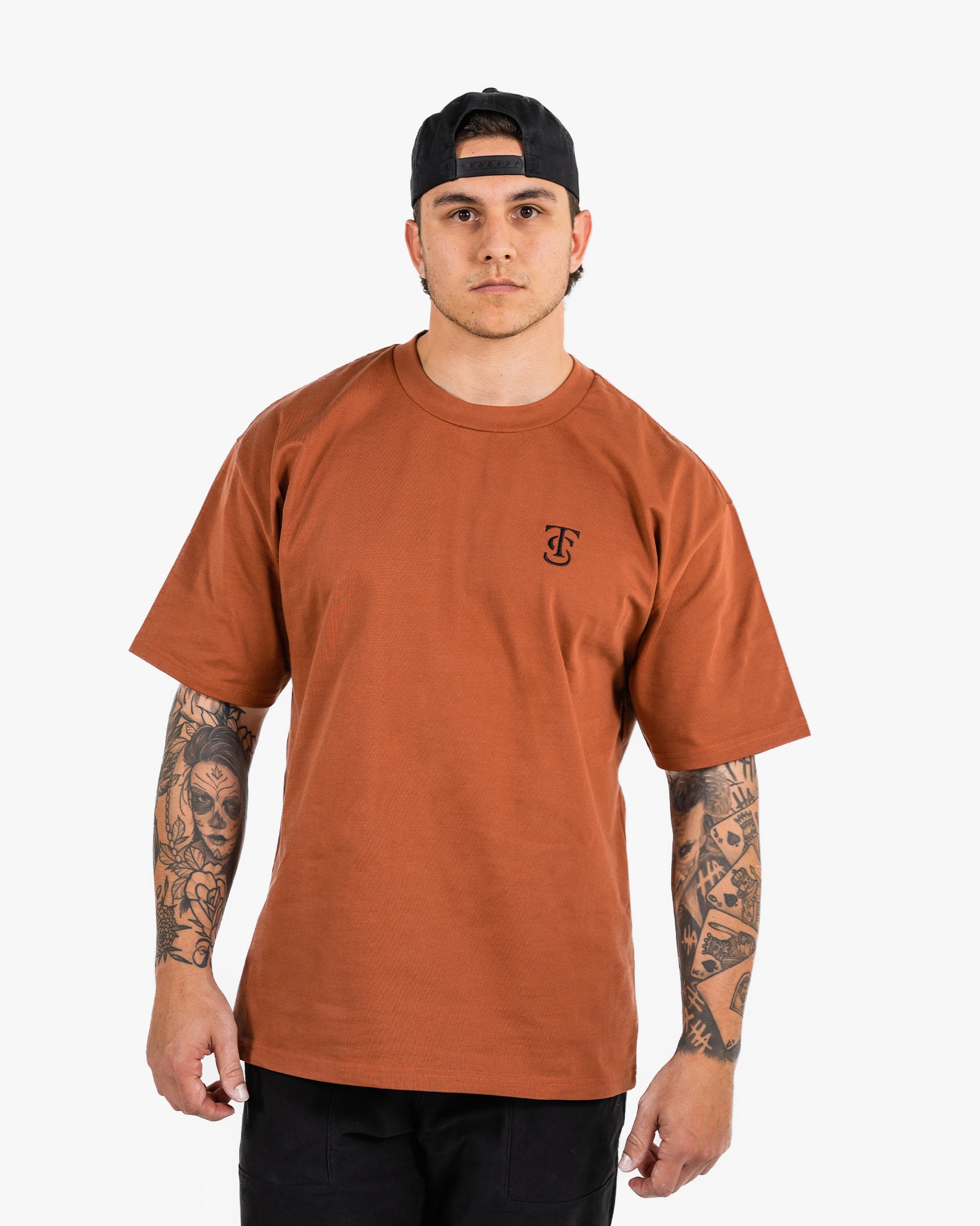 Icon Heavyweight Tee - Clay w/ Black
