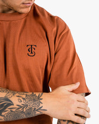 Icon Heavyweight Tee - Clay w/ Black