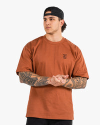 Icon Heavyweight Tee - Clay w/ Black