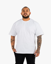 Icon Heavyweight Tee - White w/ White