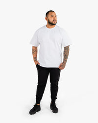 Icon Heavyweight Tee - White w/ White