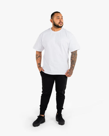 Icon Heavyweight Tee - White w/ White