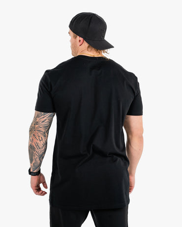 Icon Long Tee - Black w/ Black
