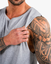 Icon Tank - Heather w/ Black