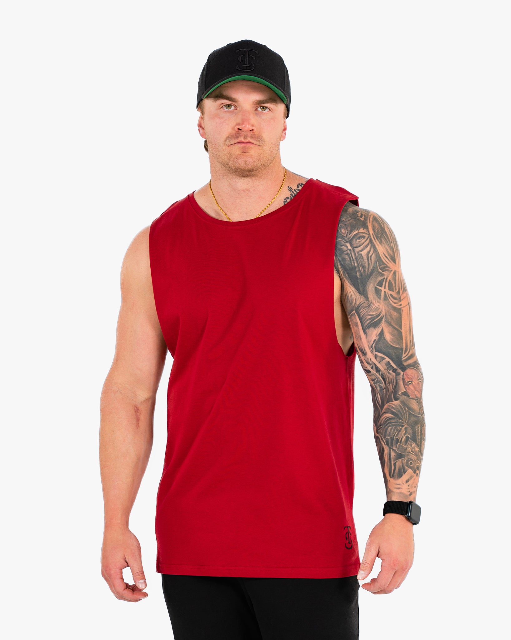 Icon Tank - Red w/ Black