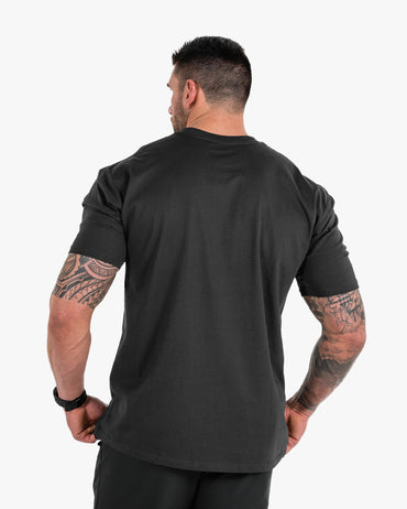 Icon Tee - Charcoal w/ Black