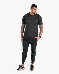 Icon Tee - Charcoal w/ Black