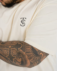 Icon Tee - Ecru w/ Black