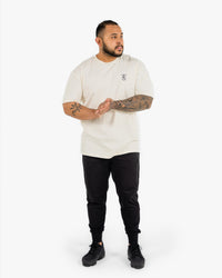 Icon Tee - Ecru w/ Black