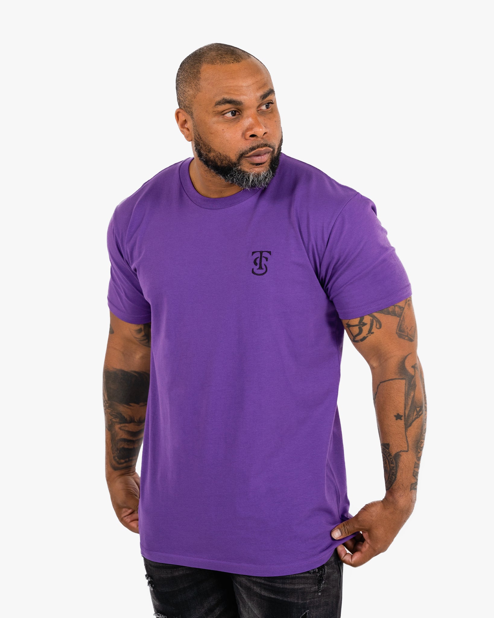 Icon Tee - Purple w/ Black