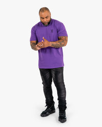 Icon Tee - Purple w/ Black