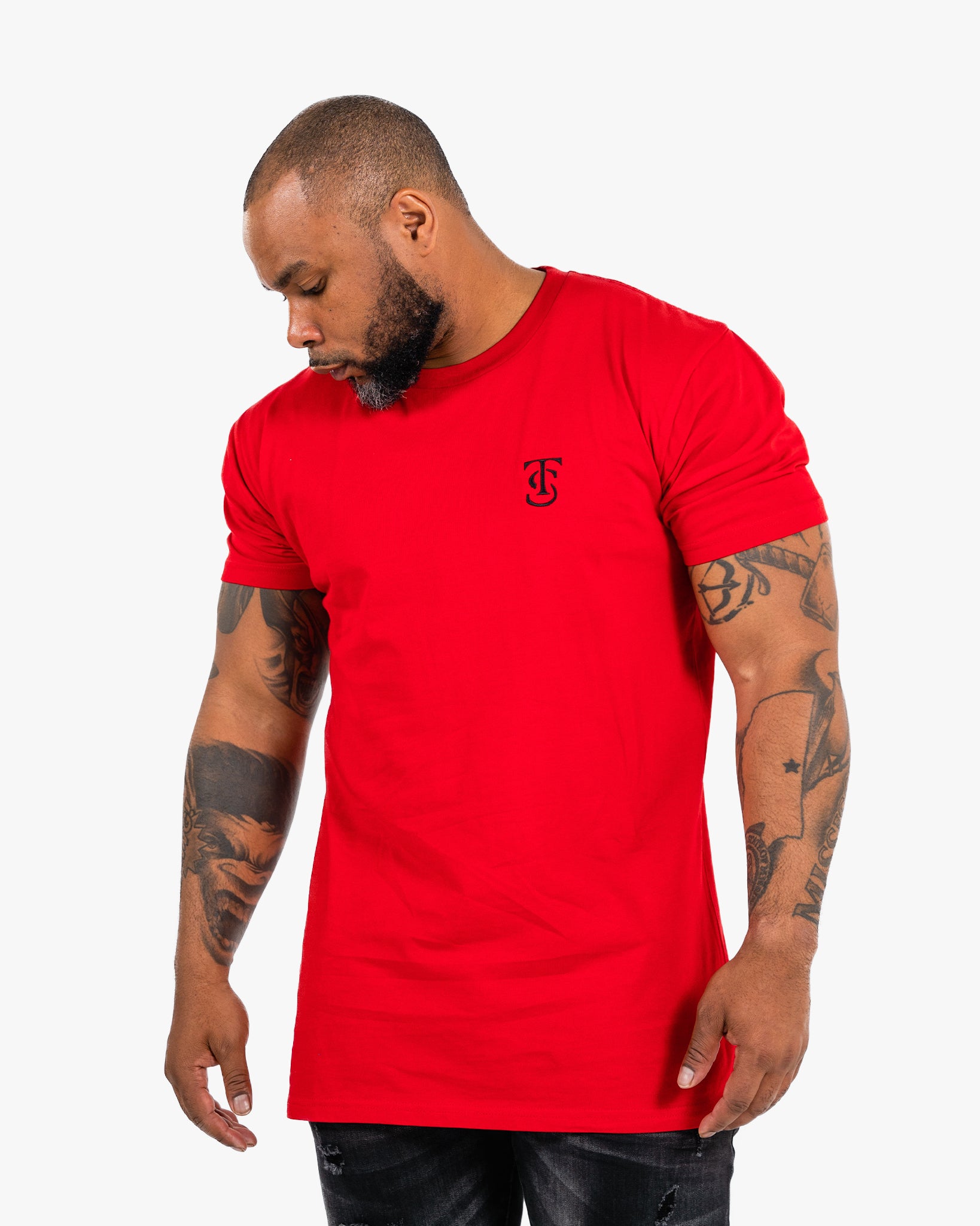Icon Tee - Red w/ Black