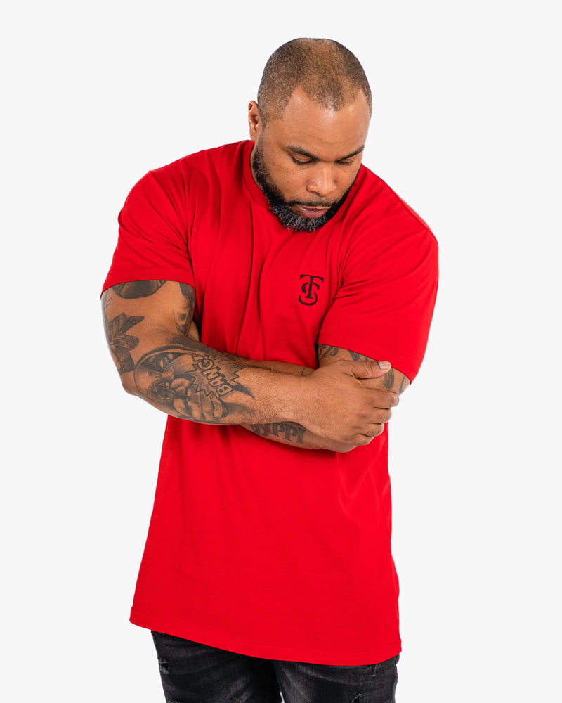 Icon Tee - Red w/ Black