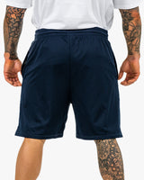 Icon Court Shorts - Navy w/ White