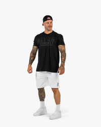 Icon Court Shorts - White w/ Black
