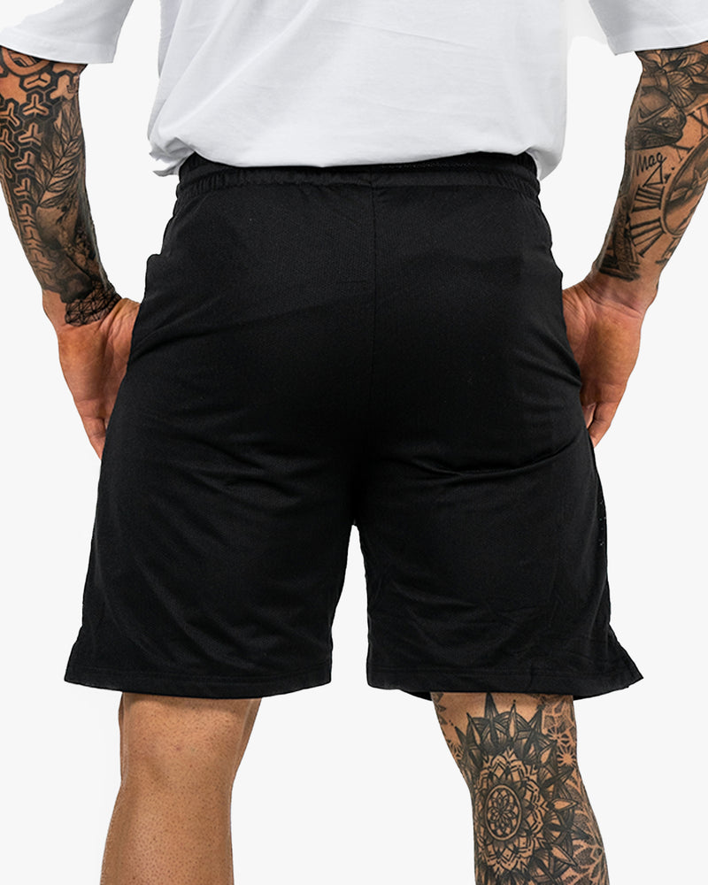 Icon Court Shorts - Black w/ White
