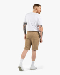 Mens Icon Sweat Shorts - Sand w/ Black