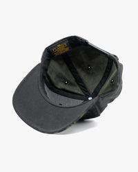 Icon Snapback Hat- Black Camo w/ White