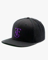 Icon Snapback Hat - Black w/ Purple