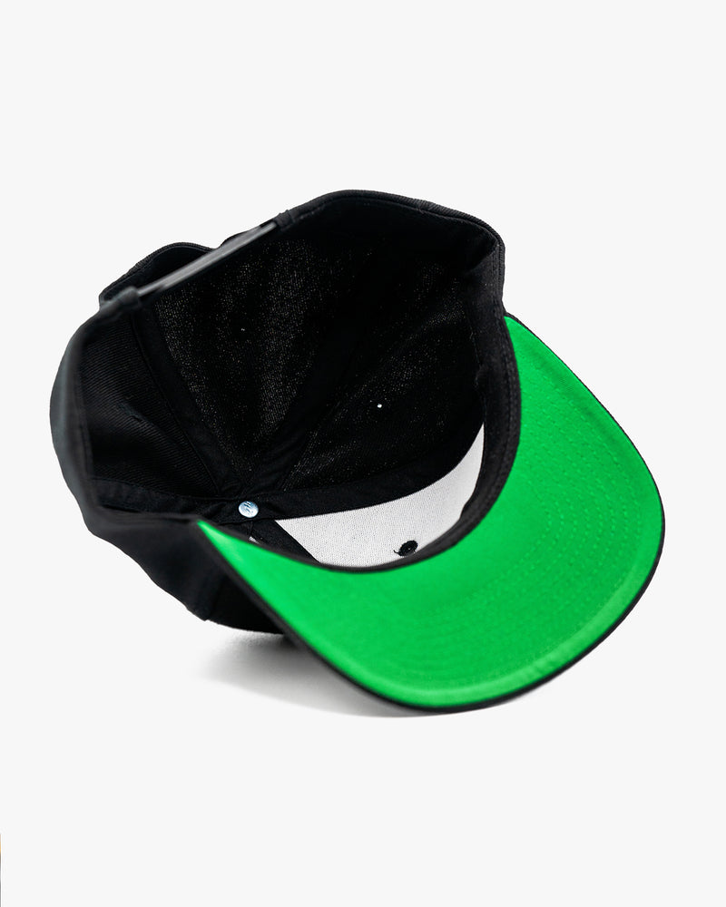 Icon Snapback Hat - Black w/ Purple
