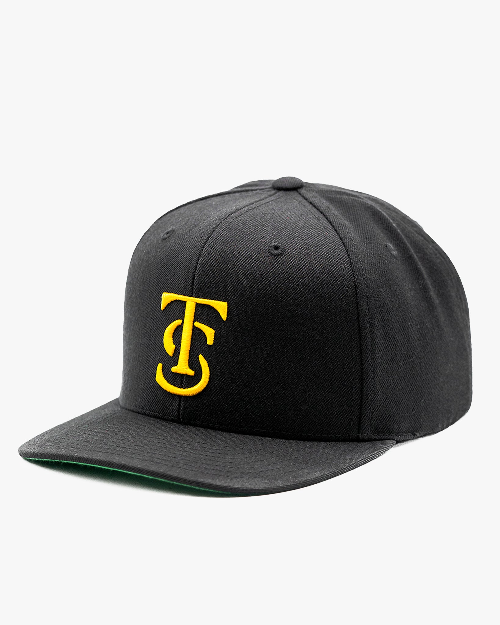 Icon Snapback Hat - Black w/ Yellow