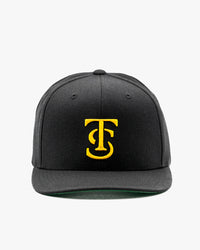 Icon Snapback Hat - Black w/ Yellow