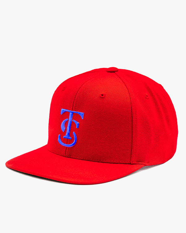 Icon Snapback Hat - Red w/ Royal Blue
