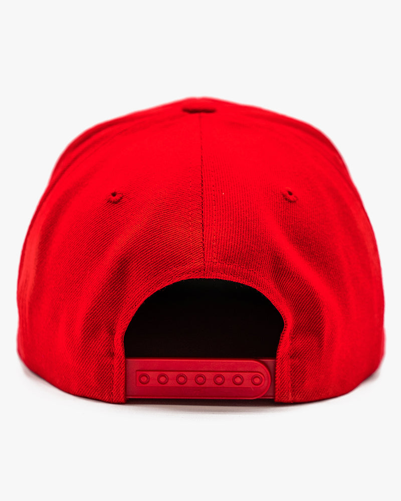 Icon Snapback Hat - Red w/ White